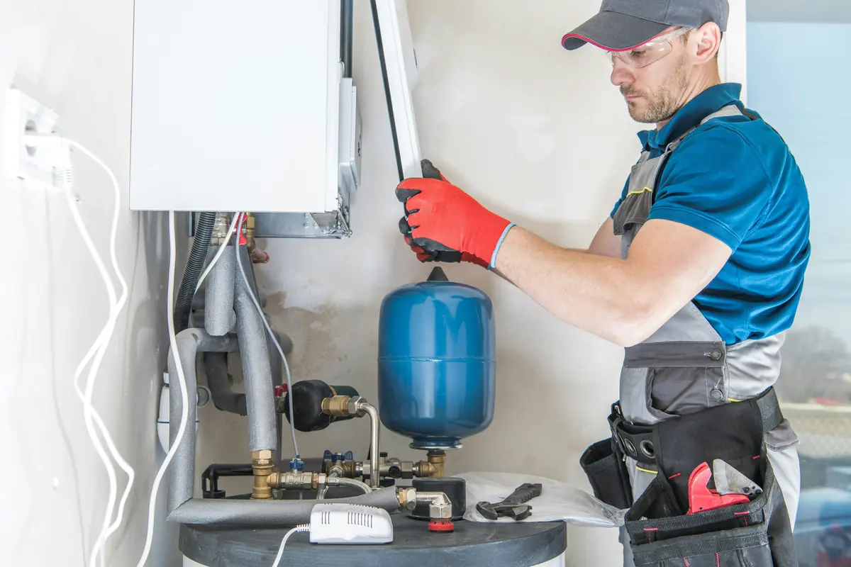 Boiler service in a Atlanta residential home