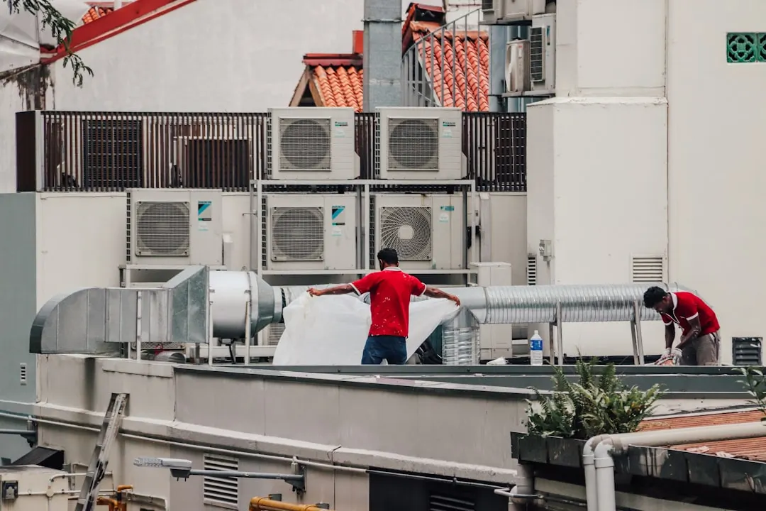 Commercial HVAC work in a Atlanta property