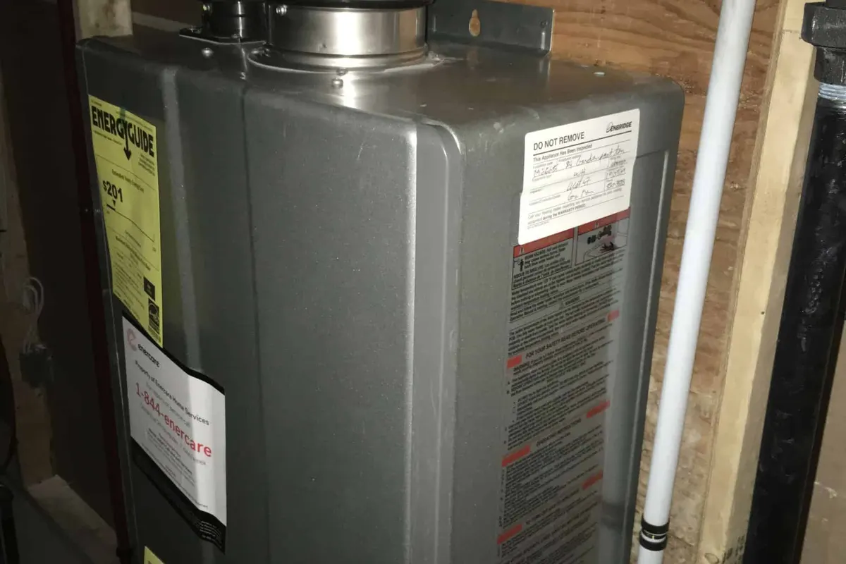Tankless water heater serving a Atlanta residential home